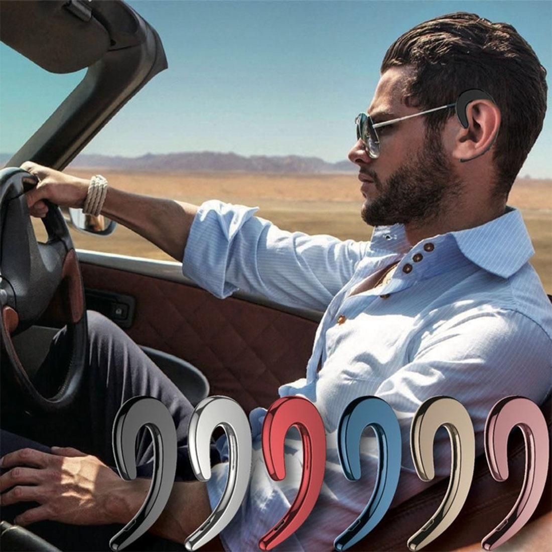 Bluetooth Bone Conduction Sports Earphones with Earhook - V4.1 - Gold 14