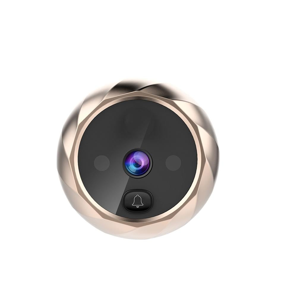 2.8 Lcd Screen Cat Eye Doorbell With Night Vision - Gold 4