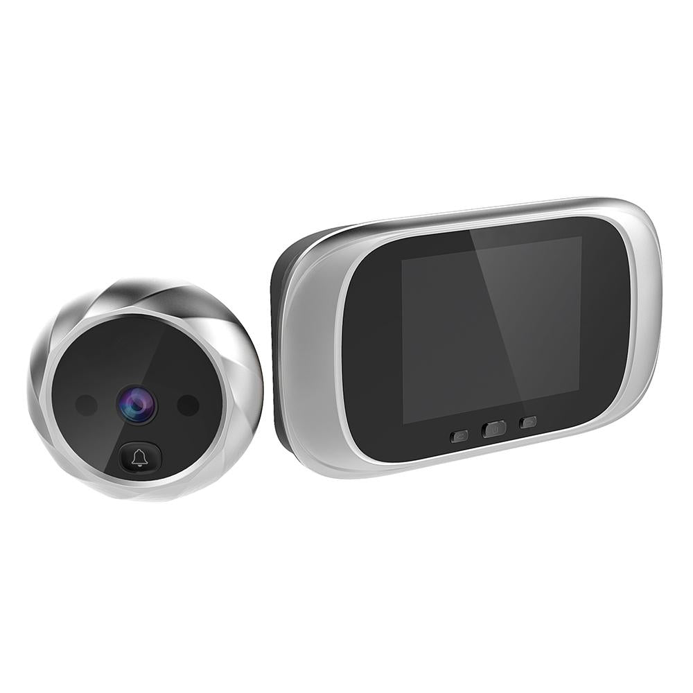 2.8 Lcd Screen Cat Eye Doorbell With Night Vision - Gold 13