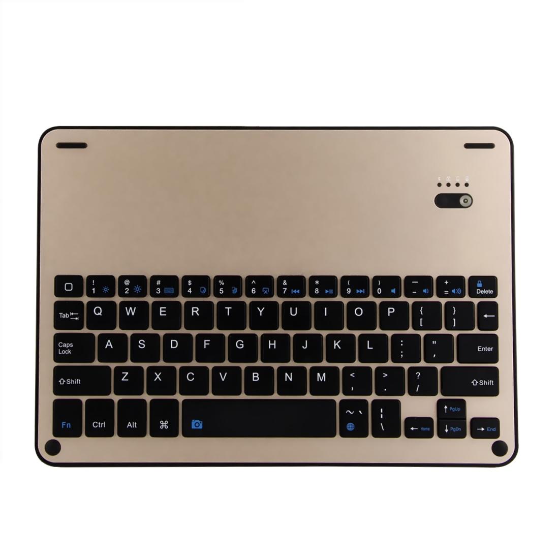 Bluetooth Keyboard & Leather Tablet Case For Ipad Air / Pro 9.7 - Detachable Water Repellent Magnetic Sleep Function 3-Gear Angle Adjustment Pen Slot - Gold 10