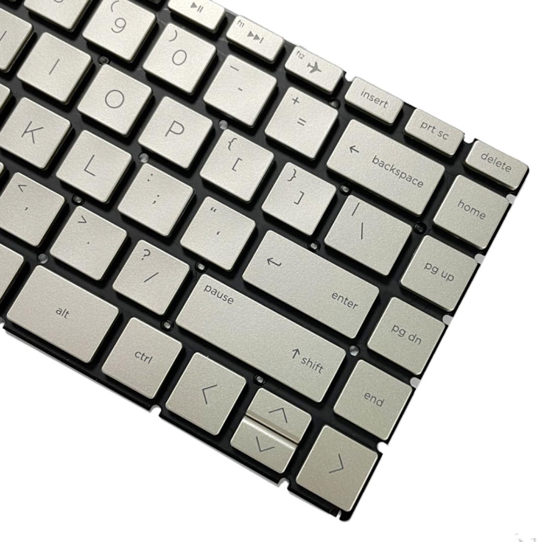 Backlit us Keyboard for Hp Pavilion X360 14 Laptops - Gold 4