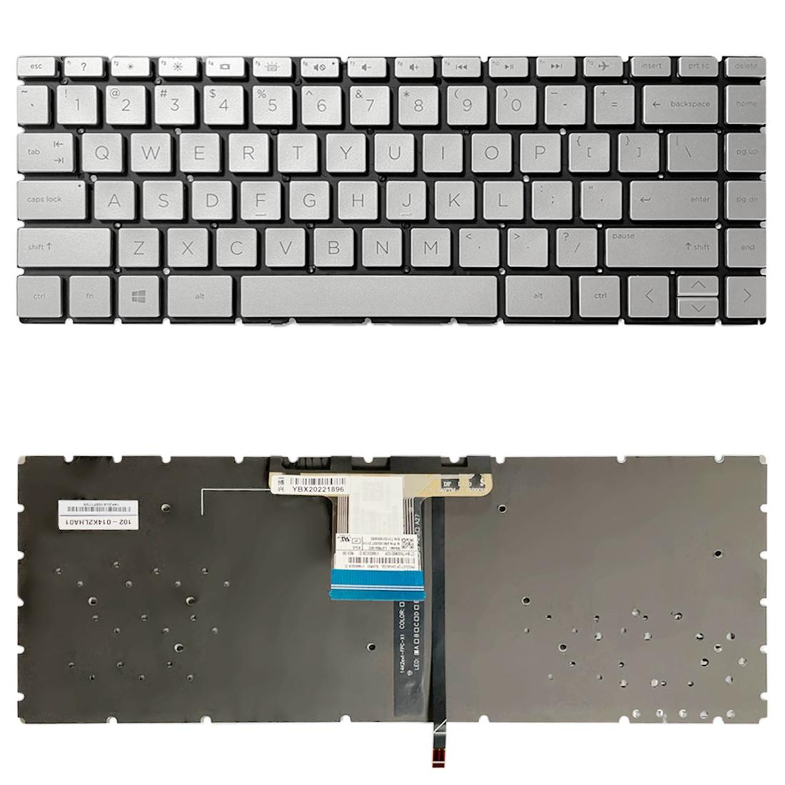 Backlit us Keyboard for Hp Pavilion X360 14 Laptops - Gold 11