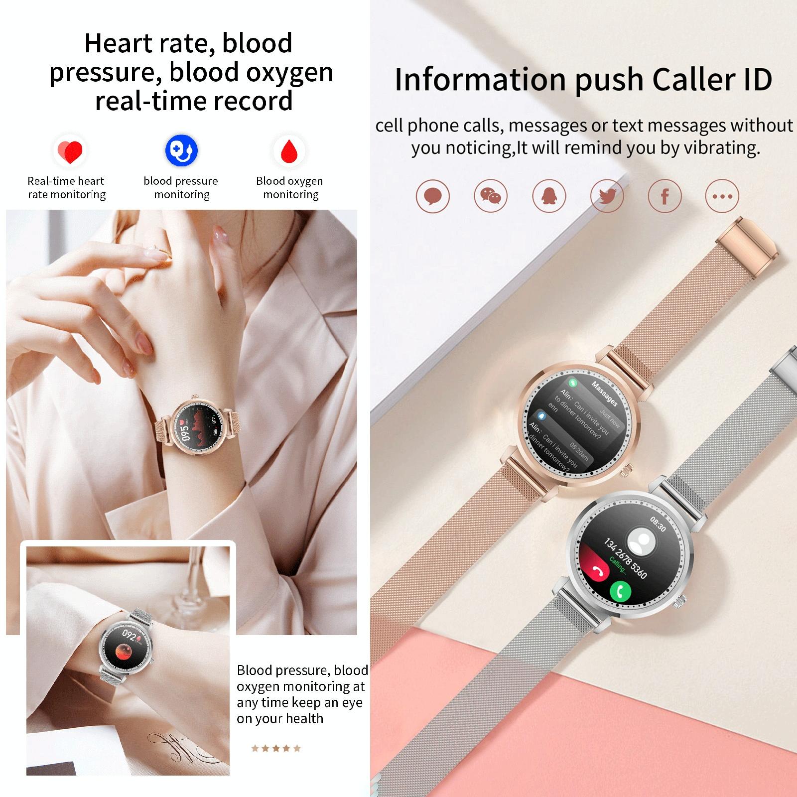Menstrual Period Smart Bracelet With Blood Pressure And Heart Rate Monitoring - Gold 9