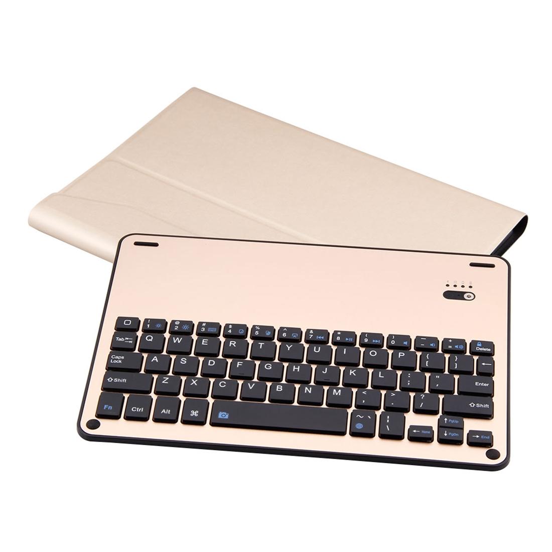 Aluminum Keyboard & Leather Tablet Case For Ipad Pro 10.5 / Air 2019 - Bluetooth Detachable Water Repellent - Gold 9