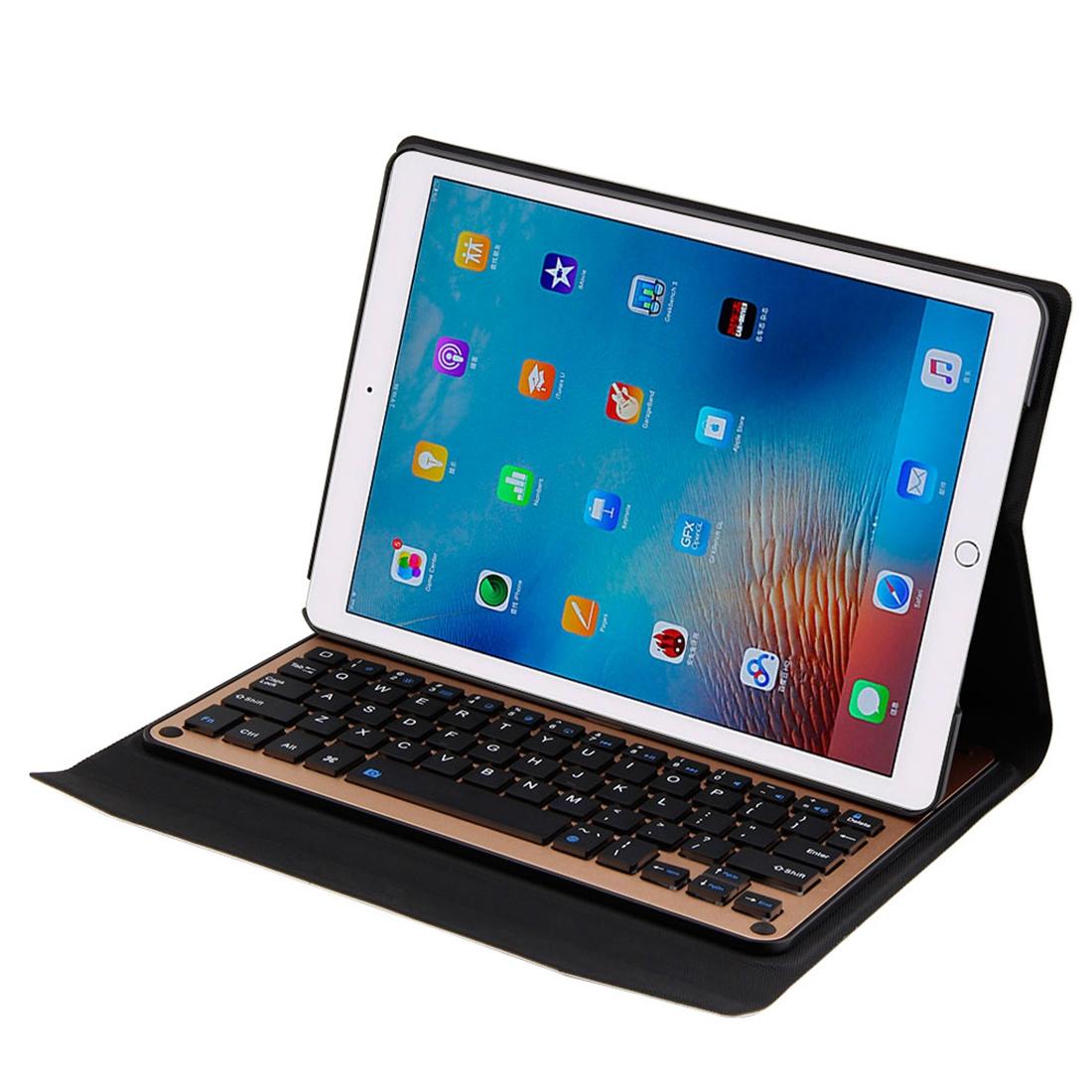Aluminum Keyboard & Leather Tablet Case For Ipad Pro 10.5 / Air 2019 - Bluetooth Detachable Water Repellent - Gold 10