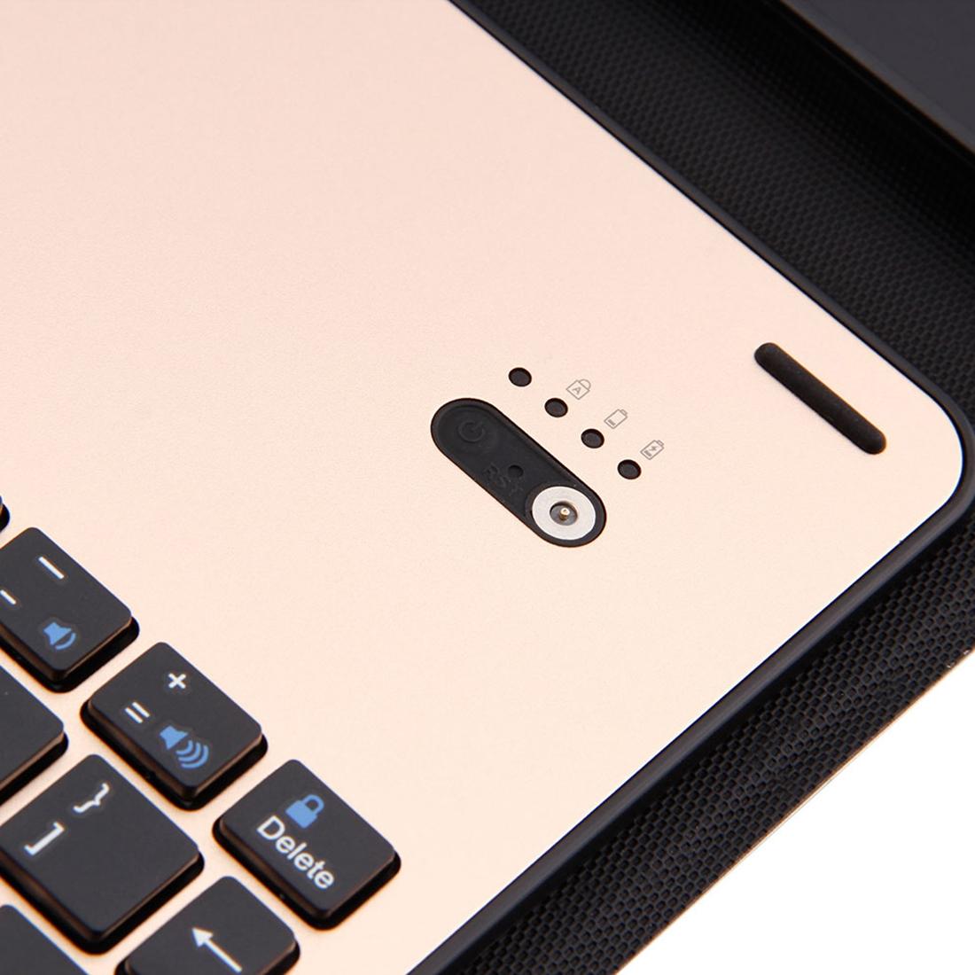 Aluminum Keyboard & Leather Tablet Case For Ipad Pro 10.5 / Air 2019 - Bluetooth Detachable Water Repellent - Gold 12