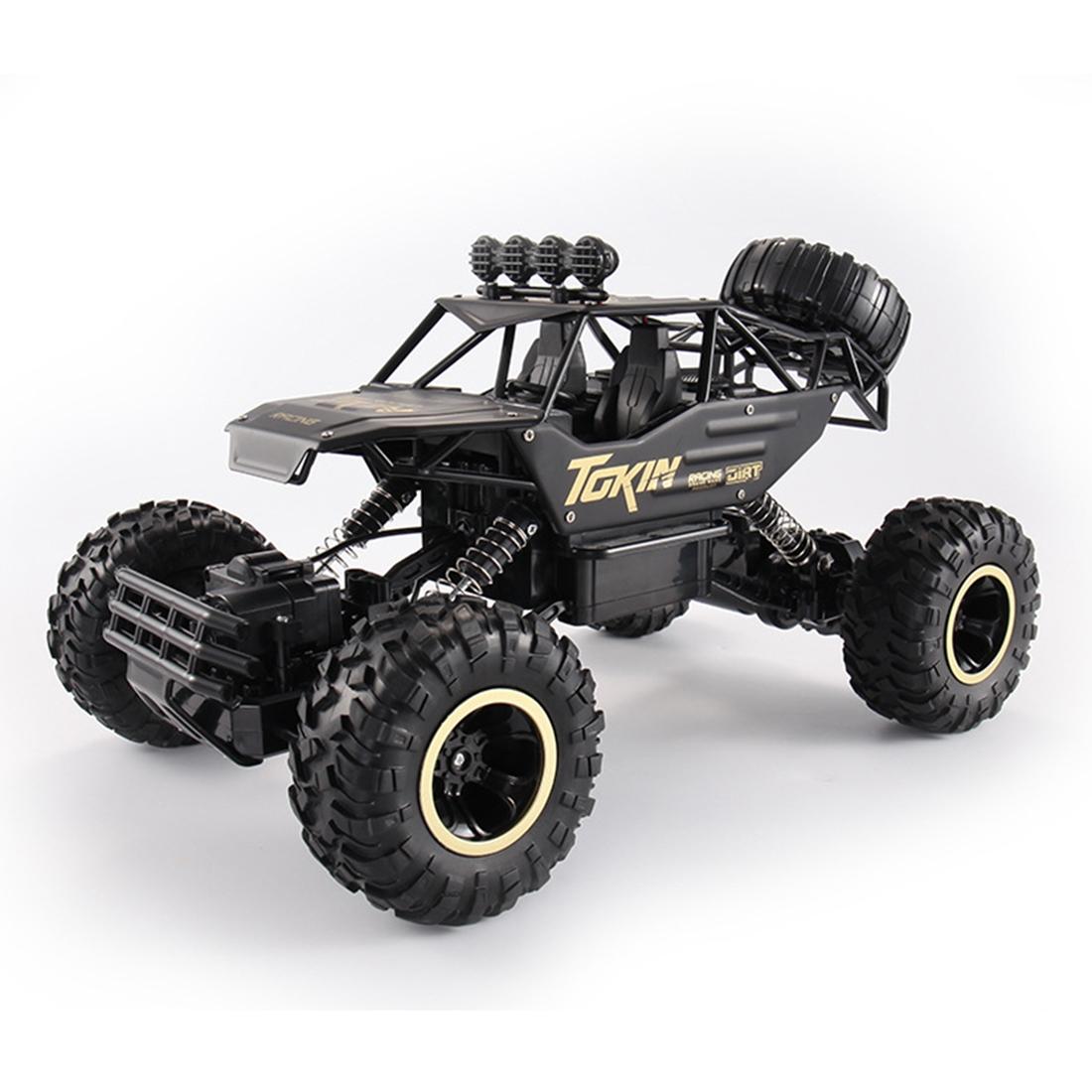 37cm Remote Control Bigfoot Climbing Car - 1 12 Alloy 4wd Cross-country Toy - Gold 14