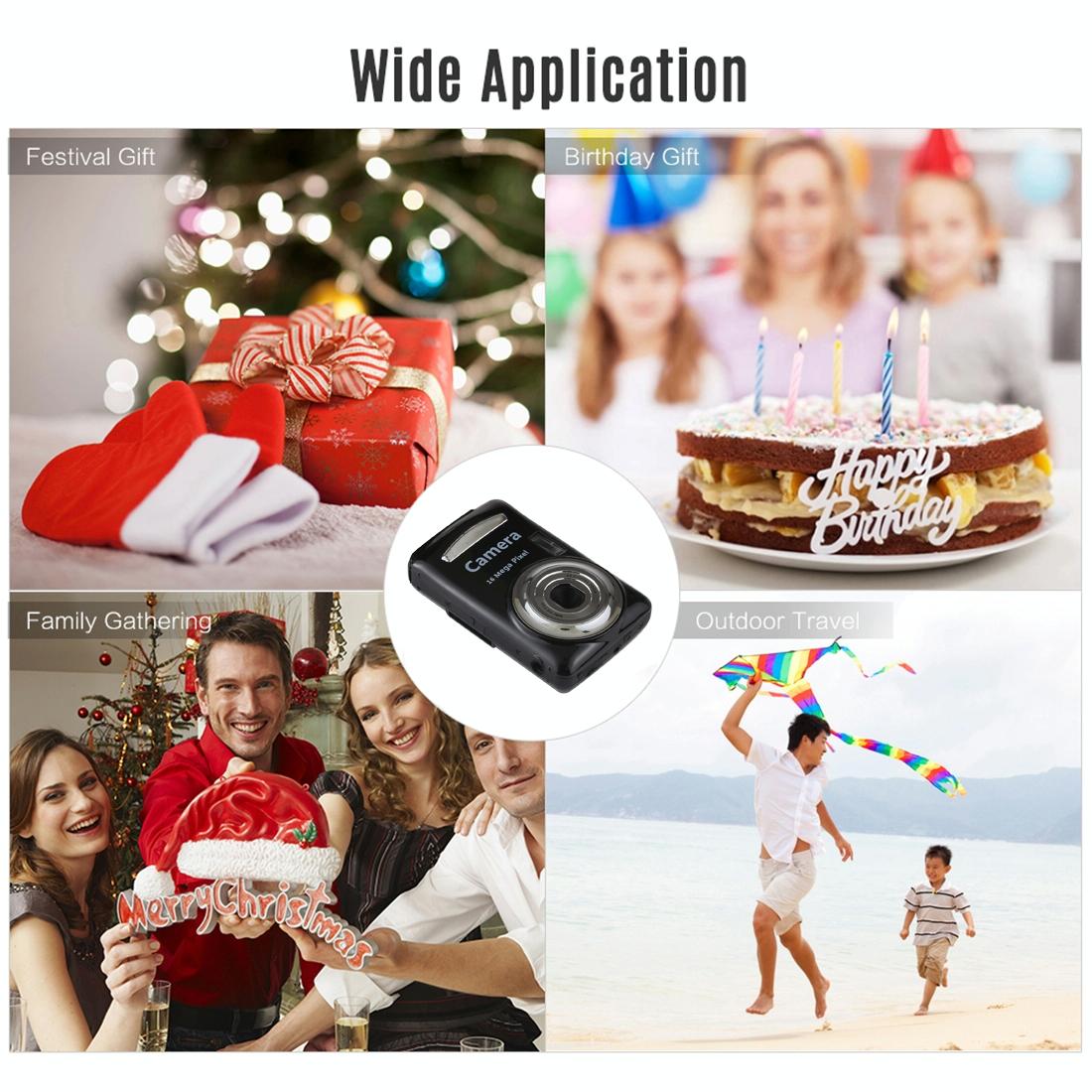 16Mp 4X Zoom Hd Digital Video Camera With 2.4 Tft Screen - Gold 9