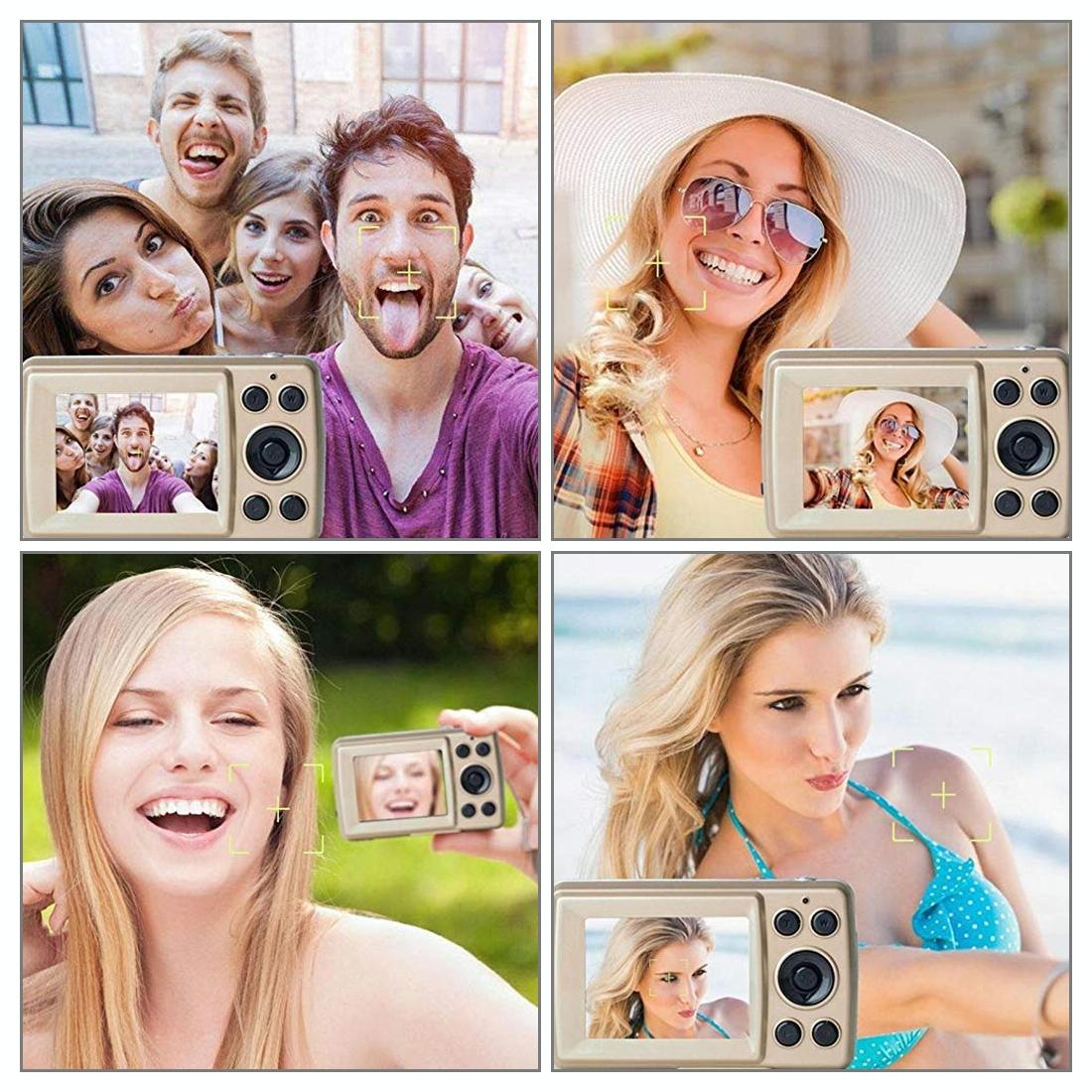 16Mp 4X Zoom Hd Digital Video Camera With 2.4 Tft Screen - Gold 10