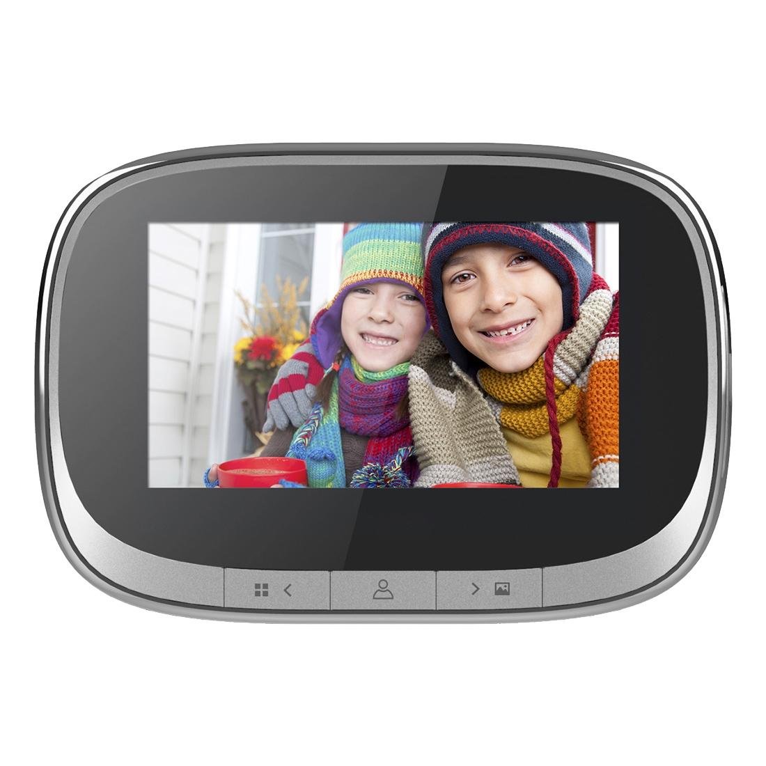 4.3 Security Door Viewer With 1.0Mp Camera Motion Detection Night Vision & Music - 145 Degree Wide Angle & Tf Card - Gold 3
