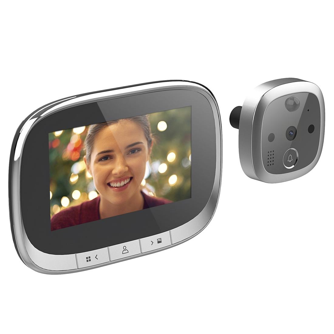 4.3 Security Door Viewer With 1.0Mp Camera Motion Detection Night Vision & Music - 145 Degree Wide Angle & Tf Card - Gold 5