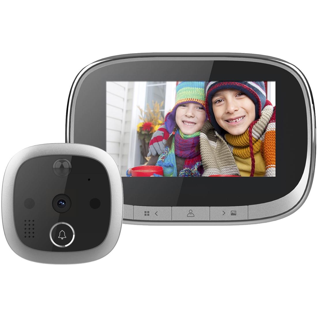 4.3 Security Door Viewer With 1.0Mp Camera Motion Detection Night Vision & Music - 145 Degree Wide Angle & Tf Card - Gold 7