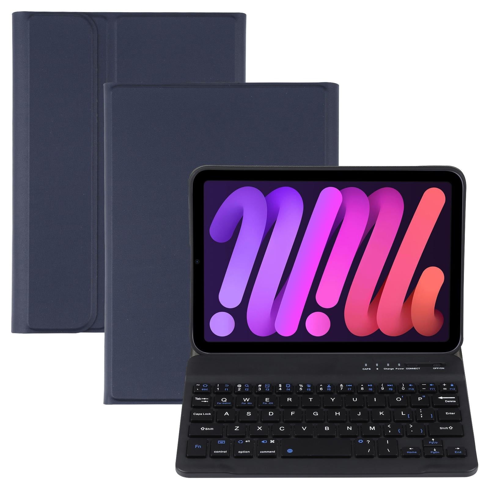 Ultra-Thin Detachable Bluetooth Keyboard Leather Case For Ipad Mini 6 - Gold 11