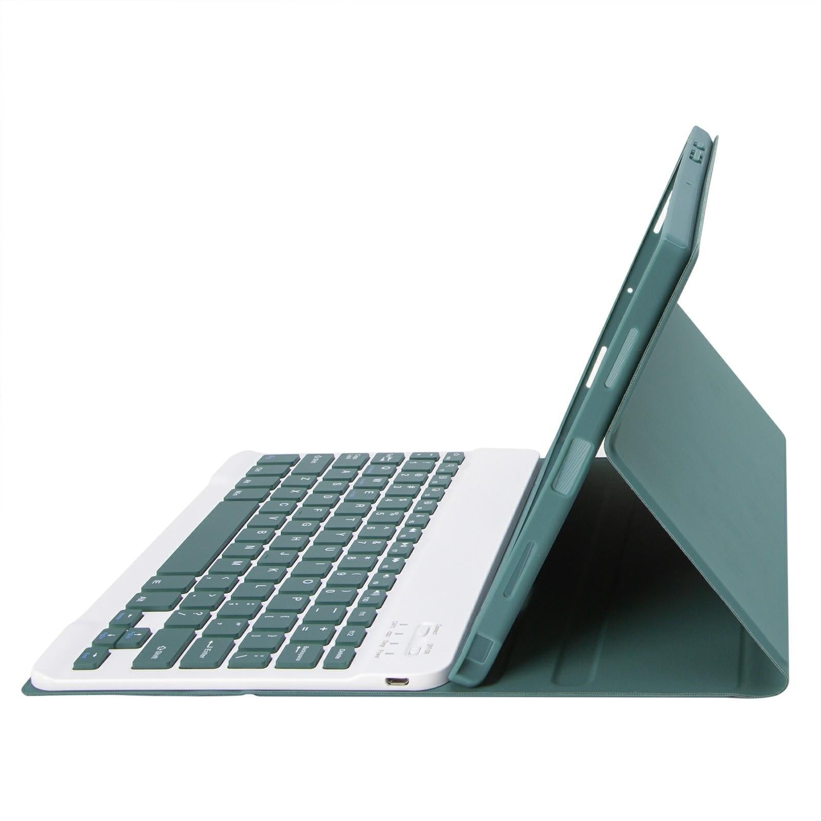 Ultra-Thin Bluetooth Keyboard Leather Tablet Case For Ipad 10.9 2022 With Pen Slot - Gold