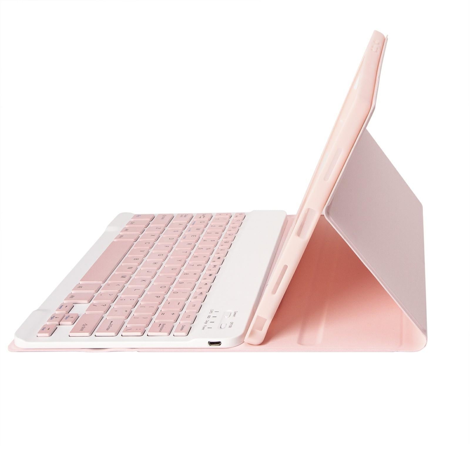 Ultra-Thin Bluetooth Keyboard Leather Tablet Case For Ipad 10.9 2022 With Pen Slot - Gold 6