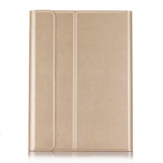 Bluetooth Keyboard & Leather Tablet Case For Ipad Pro / Air 9.7 2017 / 2018 - Detachable & Horizontal Flip With Holder - Gold 4