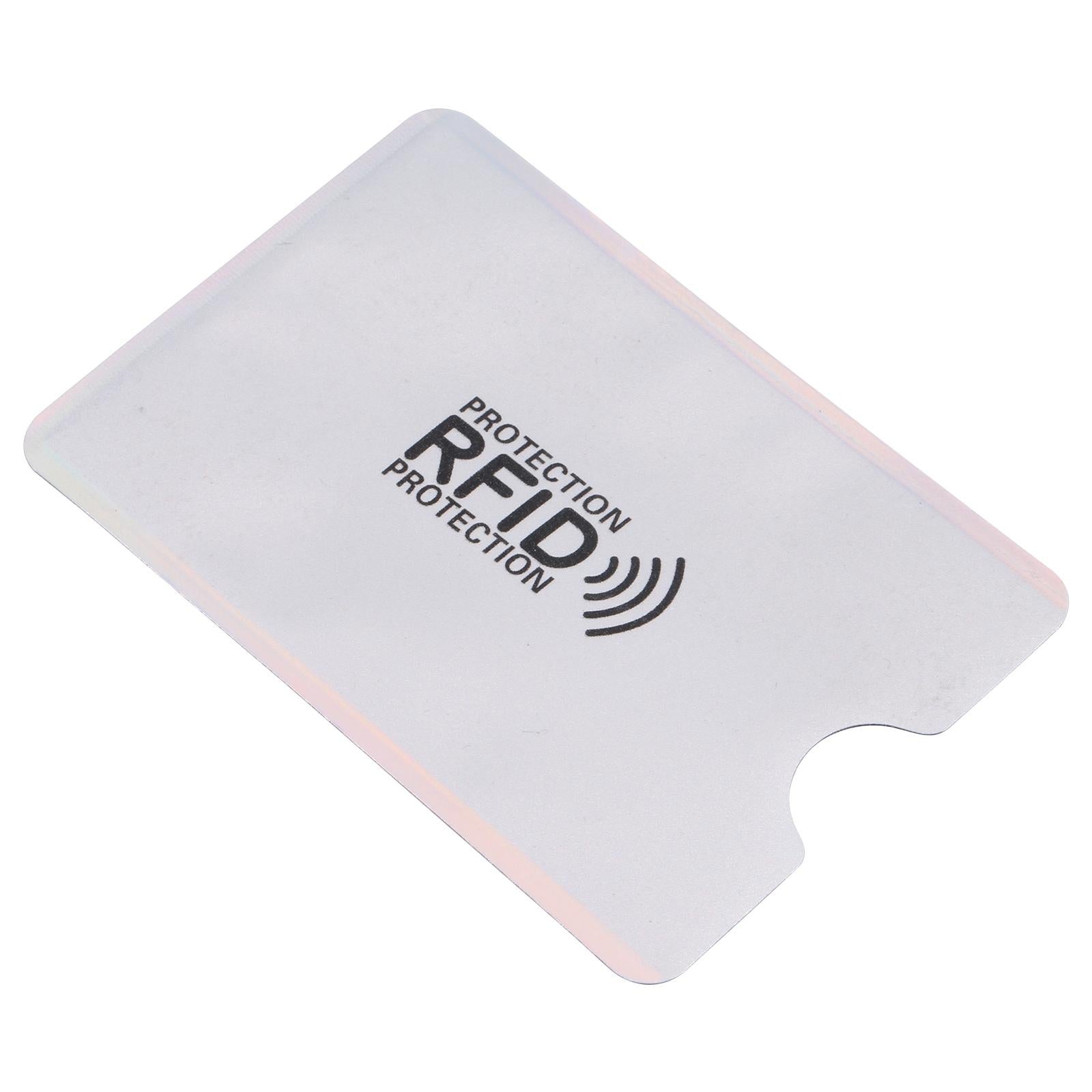 100 Rfid Blocking Aluminum Foil Card Sleeves - Pack - Gold 5