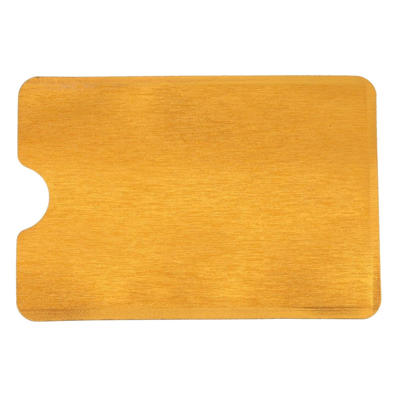 100 Rfid Blocking Aluminum Foil Card Sleeves - Pack - Gold 8