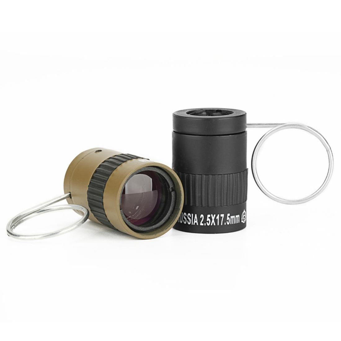 Mini Pocket Telescope with Finger Buckle - 2.5x17.5mm - Gold 11