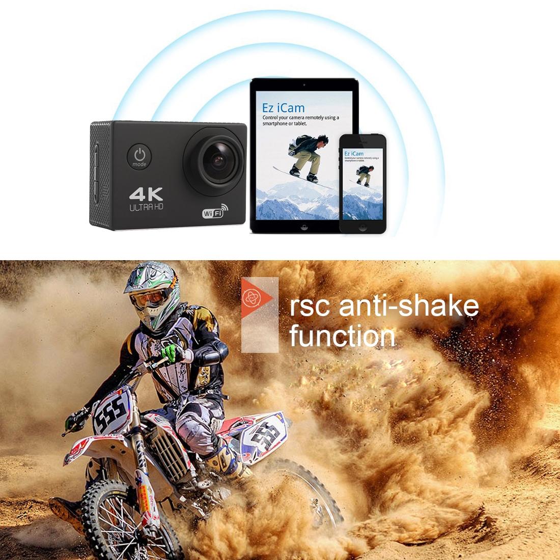 170 Degree Wide Angle Wifi Action Camera with Waterproof Case - Supports 64gb Micro Sd - Gold 8