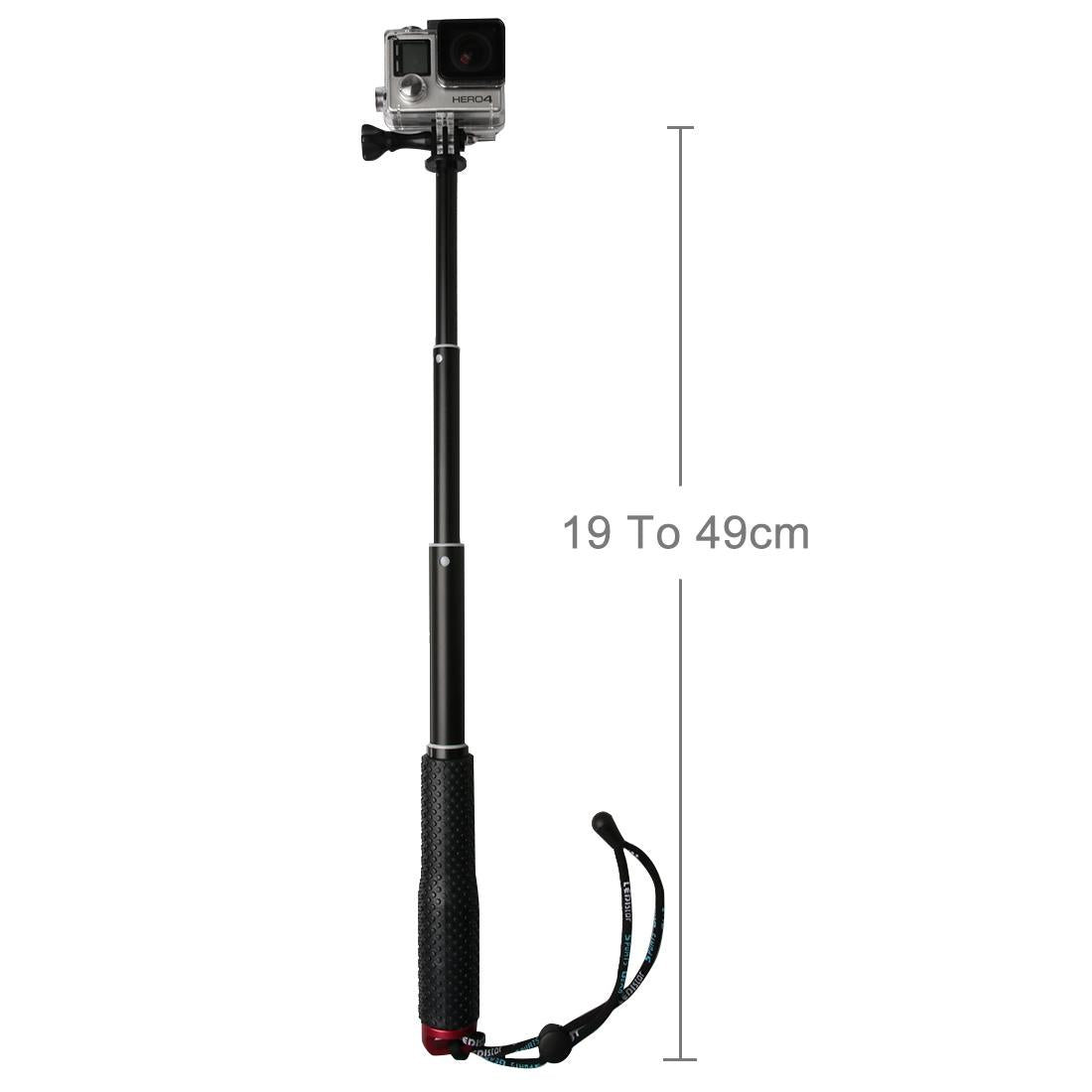 Extendable Monopod for Action Cameras - 49cm - Gold 5