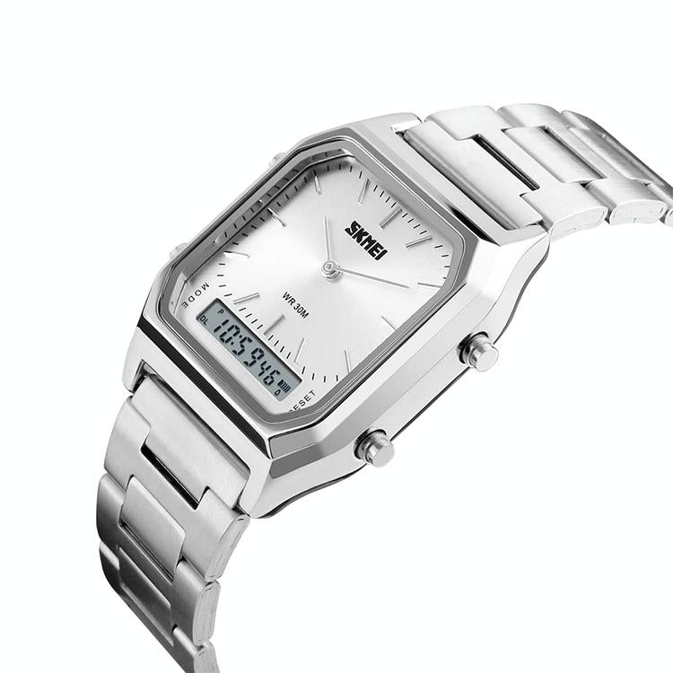 Waterproof Dual Display Men Outdoor Watch - Gold 6