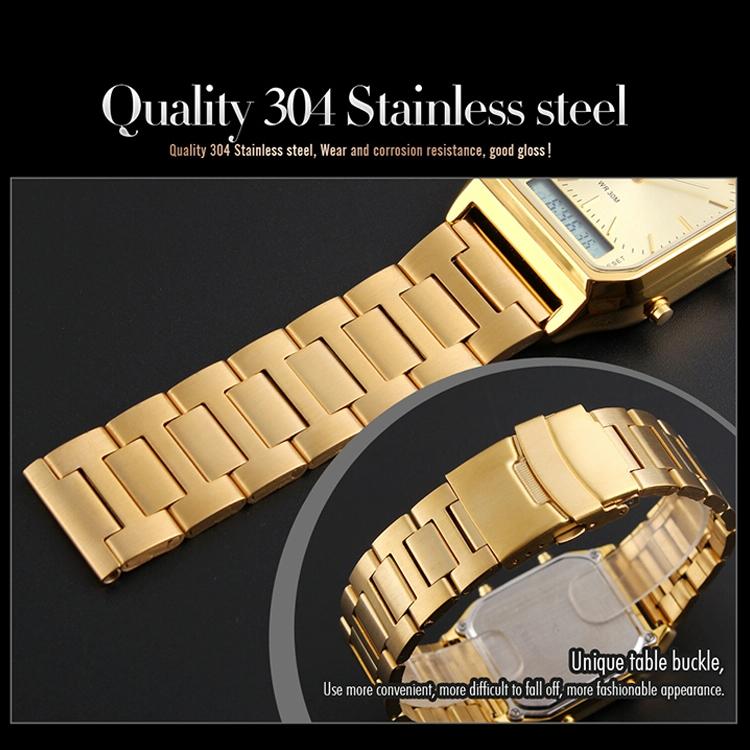 Waterproof Dual Display Men Outdoor Watch - Gold 9