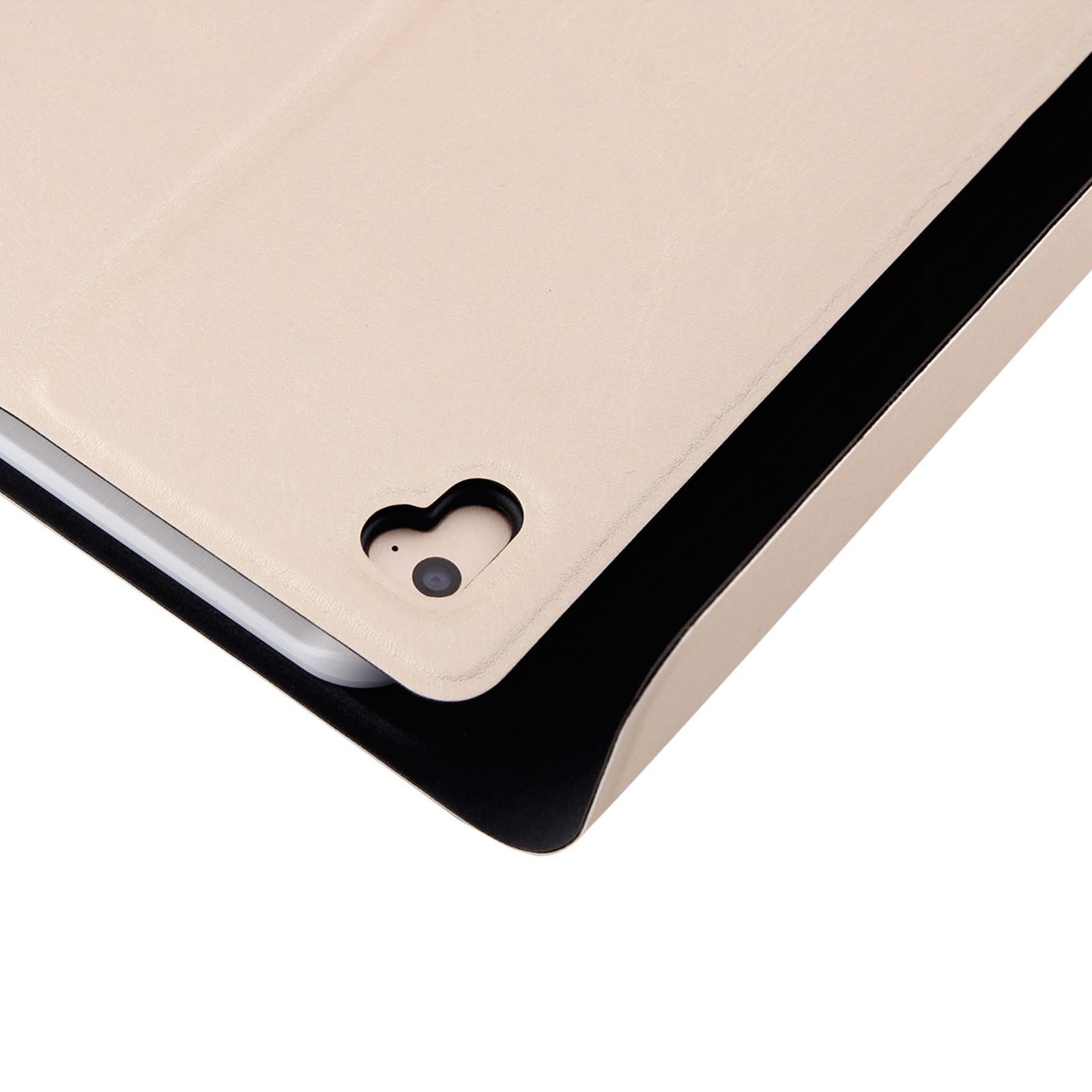 Bluetooth Keyboard & Leather Tablet Case For Ipad Air / Pro 9.7 - Three-Gear Angle Adjustment Magnetic Sleep Function - Abs Brushed Texture - Gold 6