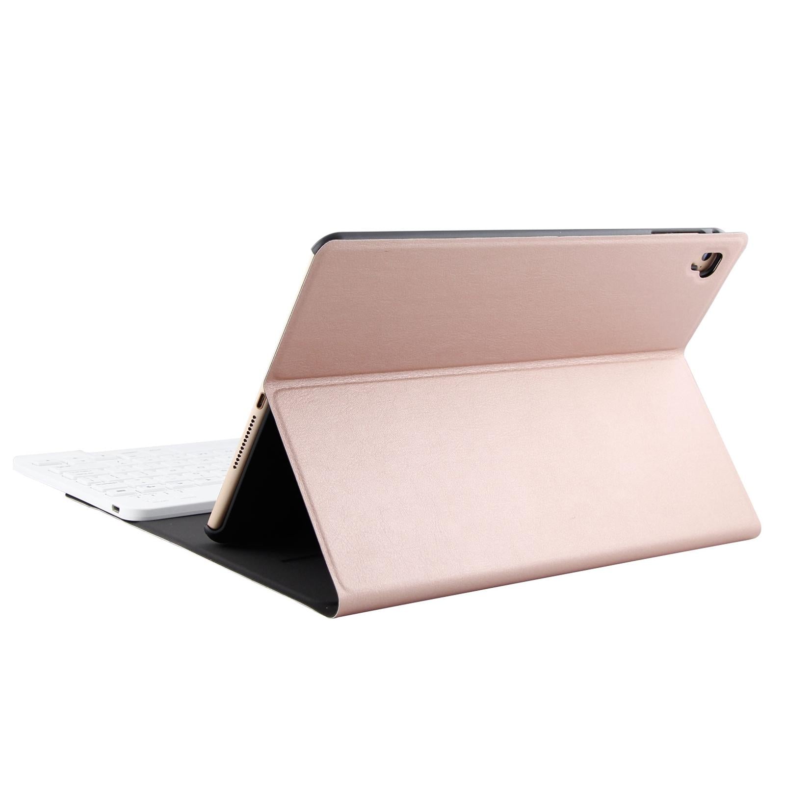 Bluetooth Keyboard & Leather Tablet Case For Ipad Air / Pro 9.7 - Three-Gear Angle Adjustment Magnetic Sleep Function - Abs Brushed Texture - Gold 10