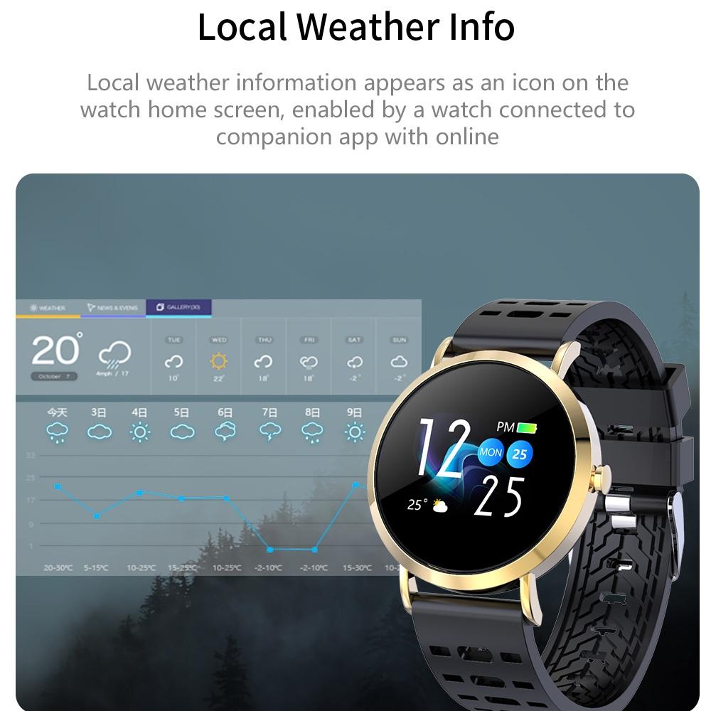Smart Bracelet With Colour Screen Ip67 Waterproof Call / Heart Rate / Sleep / Sedentary Reminder - Gold 3