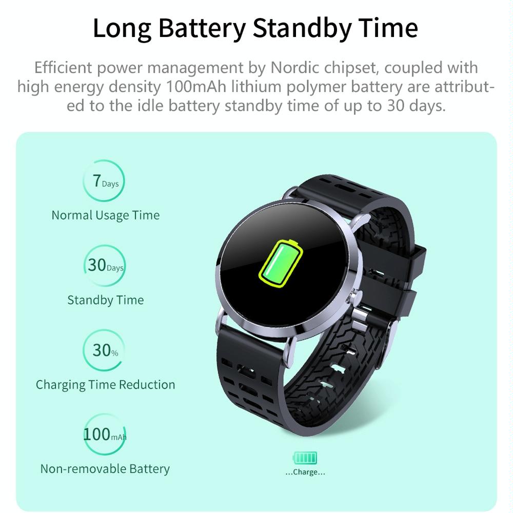 Smart Bracelet With Colour Screen Ip67 Waterproof Call / Heart Rate / Sleep / Sedentary Reminder - Gold 6