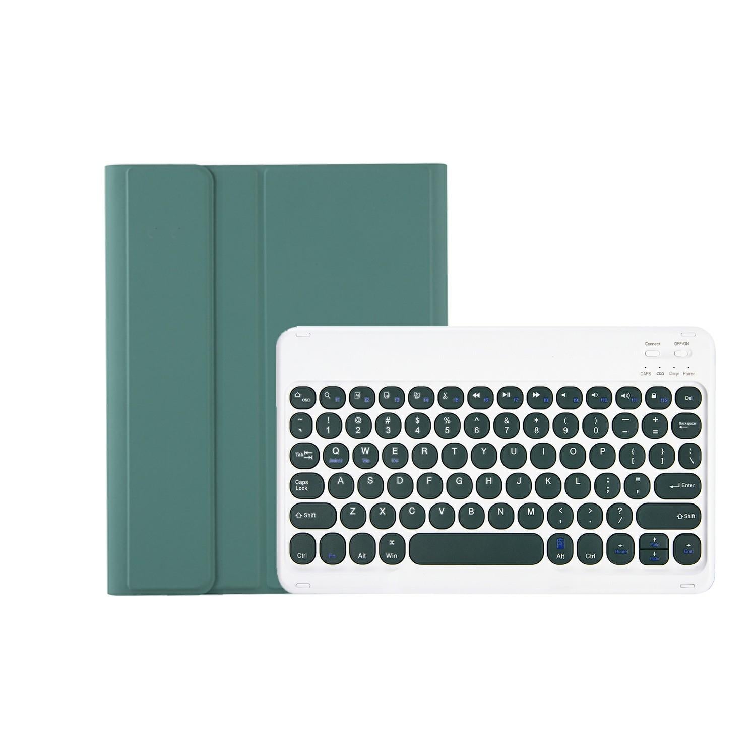 2022 Ipad 10.9 Bluetooth Keyboard Leather Case With Pen Slot - Lambskin Texture - Gold 12
