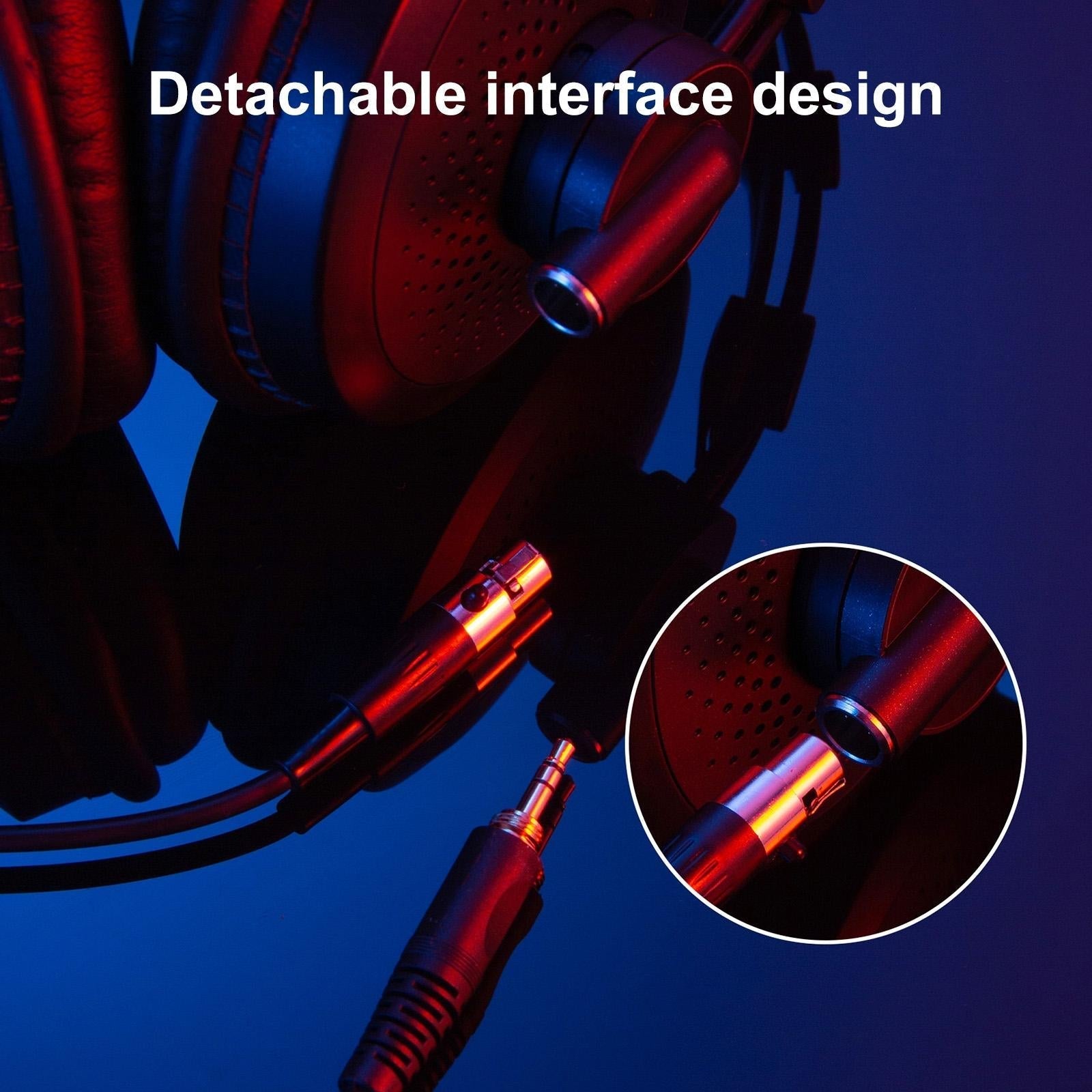 Black Gold Recording Headphones Yanmai D68 5