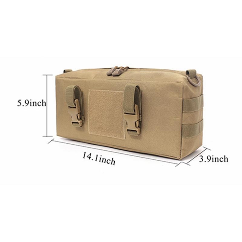 Waterproof Nylon Messenger Bag Multifunctional Outdoor Gear - Khaki 3
