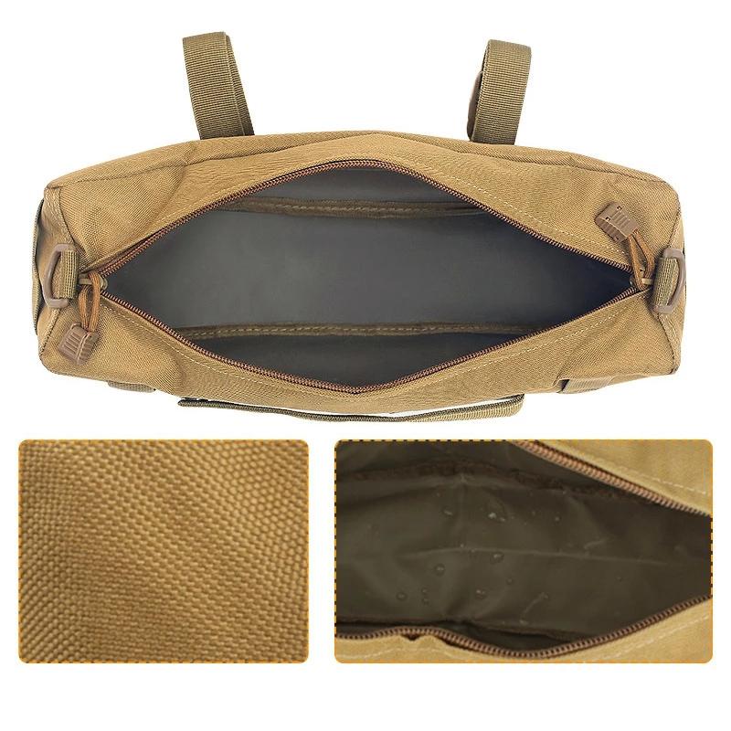 Waterproof Nylon Messenger Bag Multifunctional Outdoor Gear - Khaki 5