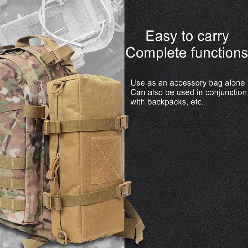 Waterproof Nylon Messenger Bag Multifunctional Outdoor Gear - Khaki 7