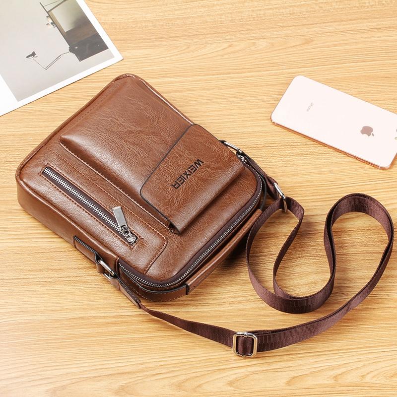 Men Universal Shoulder Messenger Bag Fashionable And Functional L 24Cm X 20Cm X 6Cm - Khaki 9