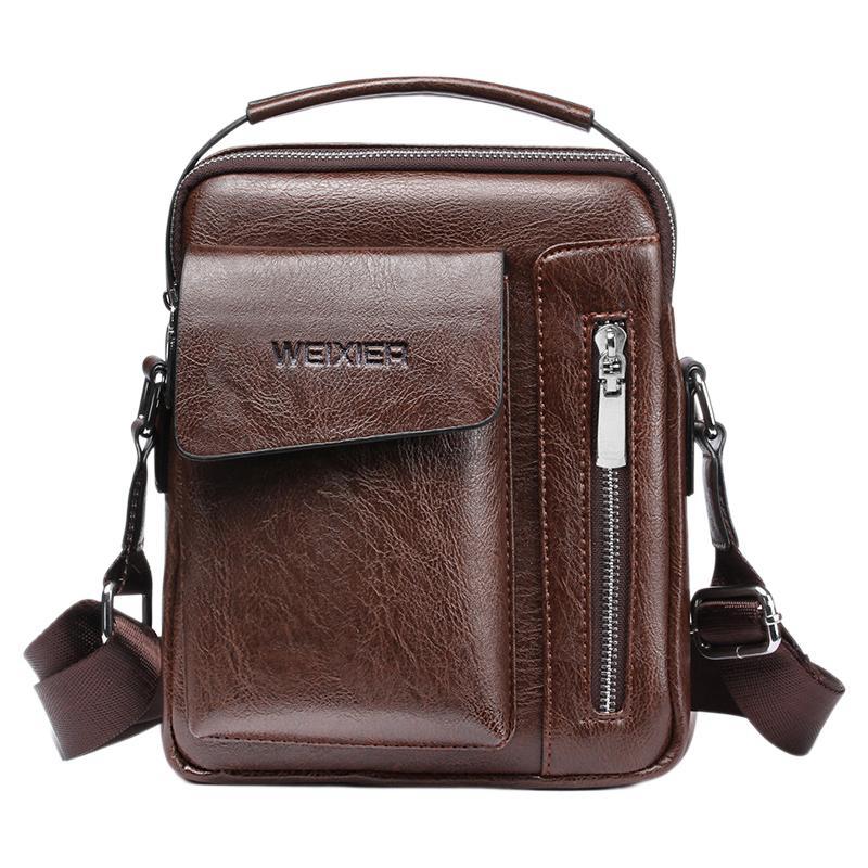 Men Universal Shoulder Messenger Bag Fashionable And Functional L 24Cm X 20Cm X 6Cm - Khaki 13