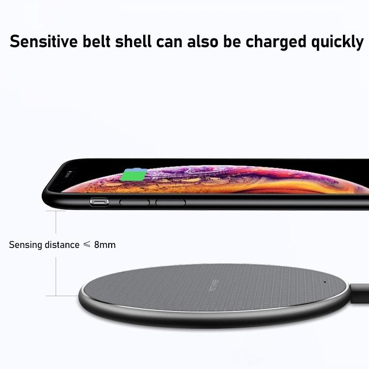 15W Round Desktop Wireless Charger + Type C Cable 4