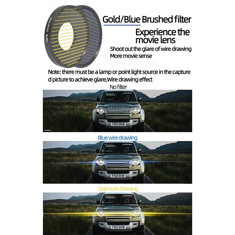 Enhanced Streak Drawing Lens Filter for Dji Action 3 - Blue 6