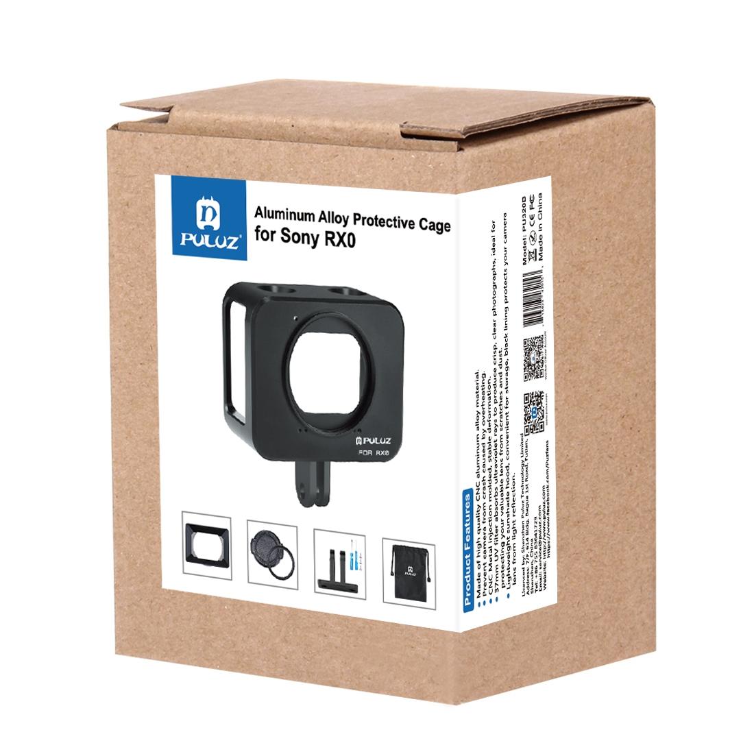 Sony Rx0 Protective Cage with 37mm Lens and Sunshade - Blue 12
