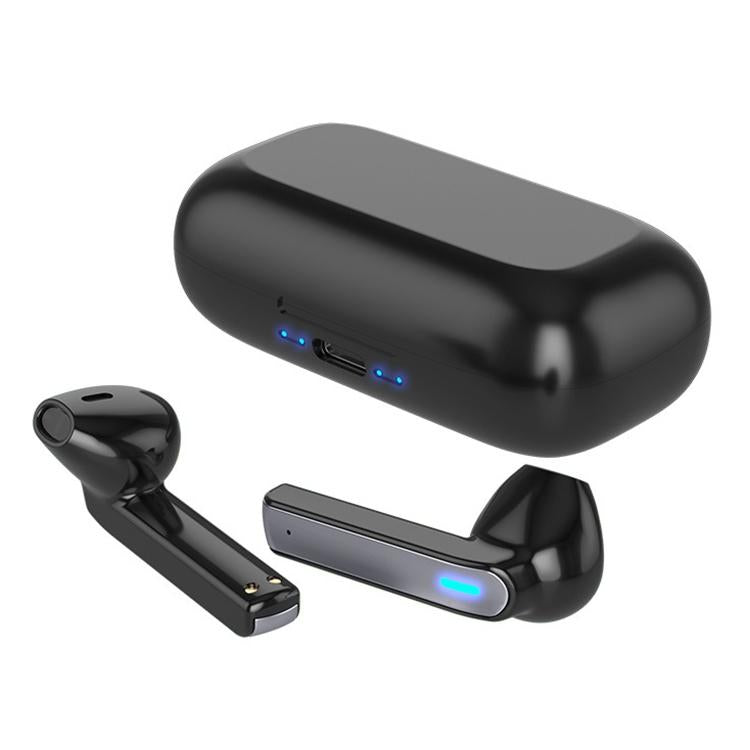 Touch Bluetooth Earphones with Charging Box & Indicator Light - Semi-in-ear - Blue 3