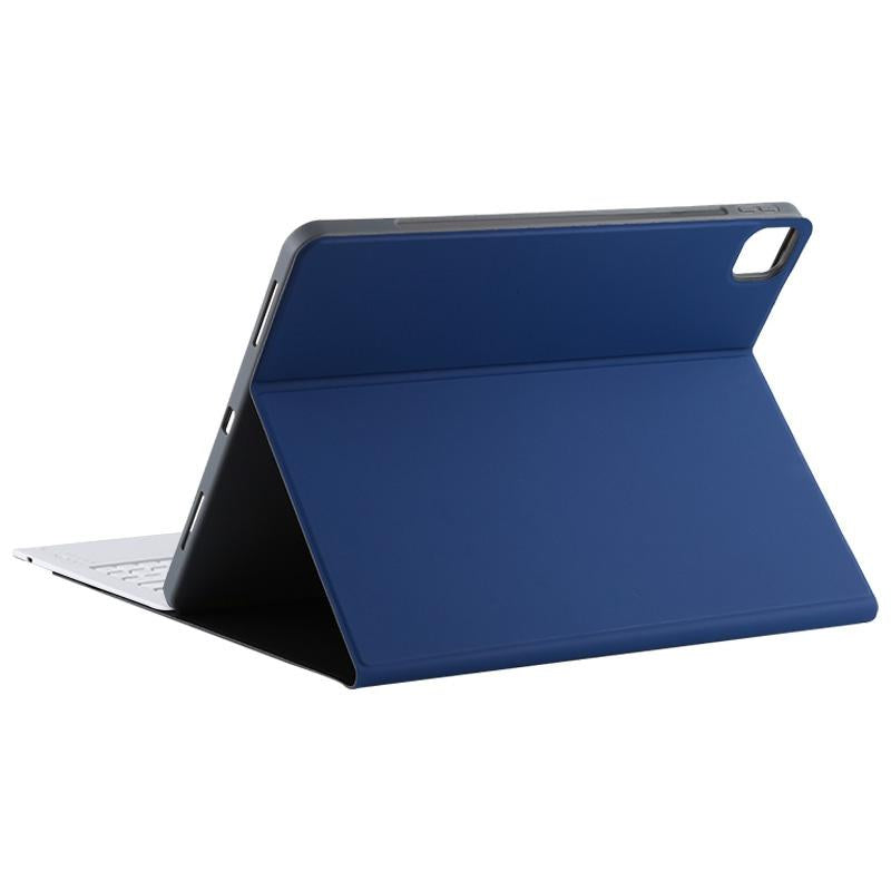 12.9 Ipad Pro 2020 Bluetooth Leather Case With Detachable Holder - Blue 14