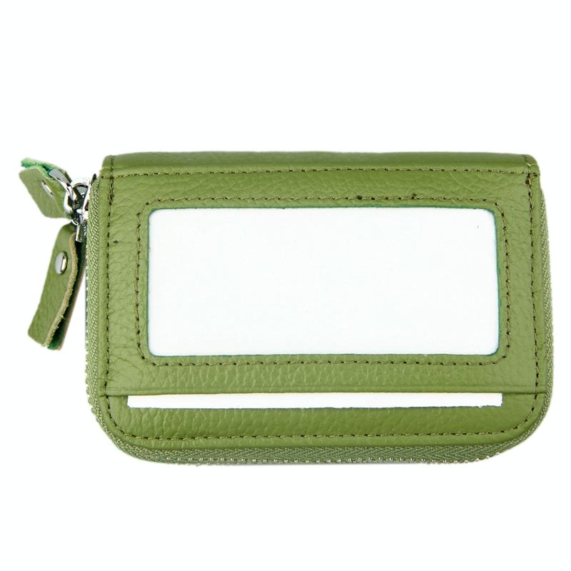 11-slot Rfid Blocking Leather Card Holder Wallet with Coin Pocket - Blue 9
