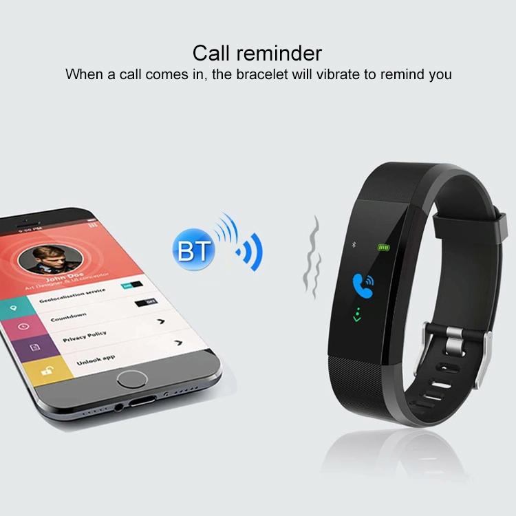 Smart Oled Bracelet With Call Reminder And Health Monitoring - Blue 6