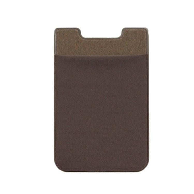 Lycra Phone Card Holder Stretch Back Sticker Wallet For Cards Bus Pass Bank Fits Most Phones - Dark Gray 15