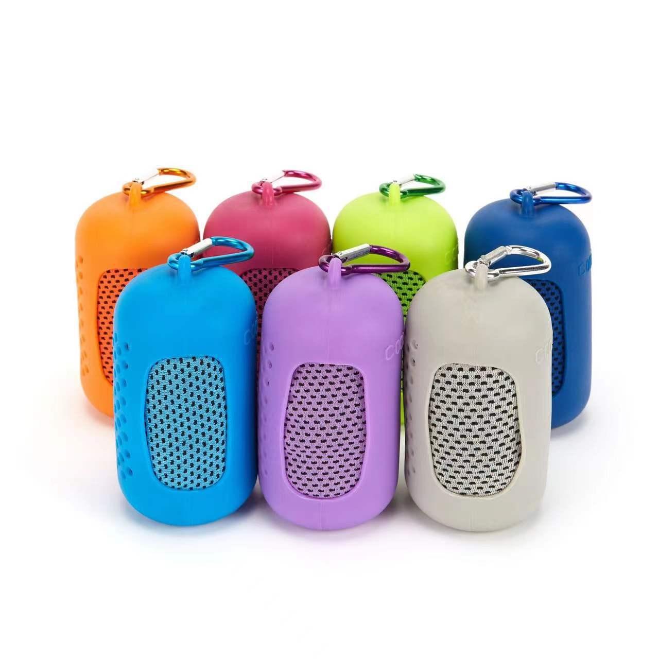 Chill Towel For Summer Workouts - Cylindrical Bright Orange 10