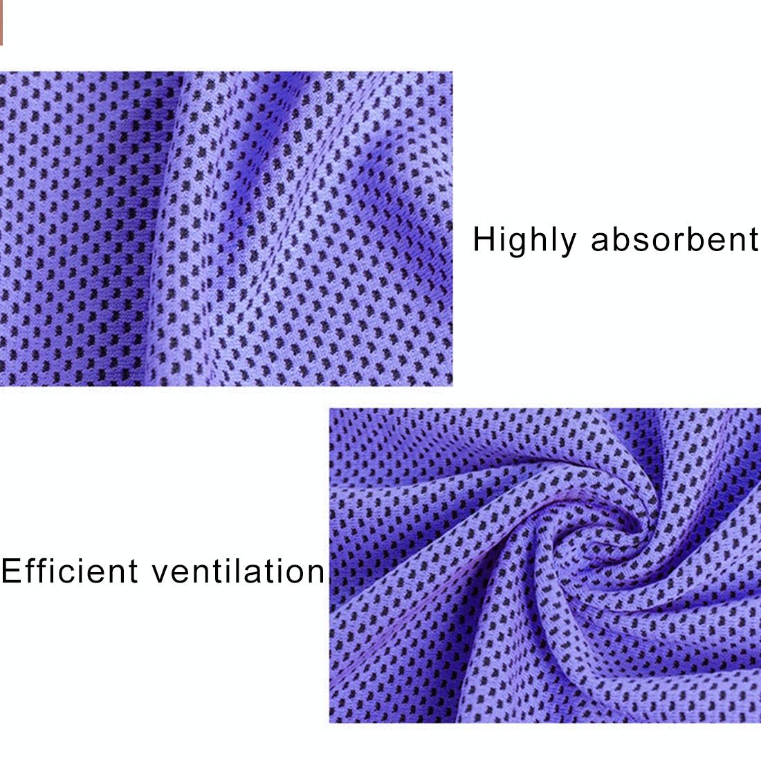 2-pack Enduring Ice Towels - Microfiber Fabric 30*100cm - Ideal for Gym and Sports - Purple 15