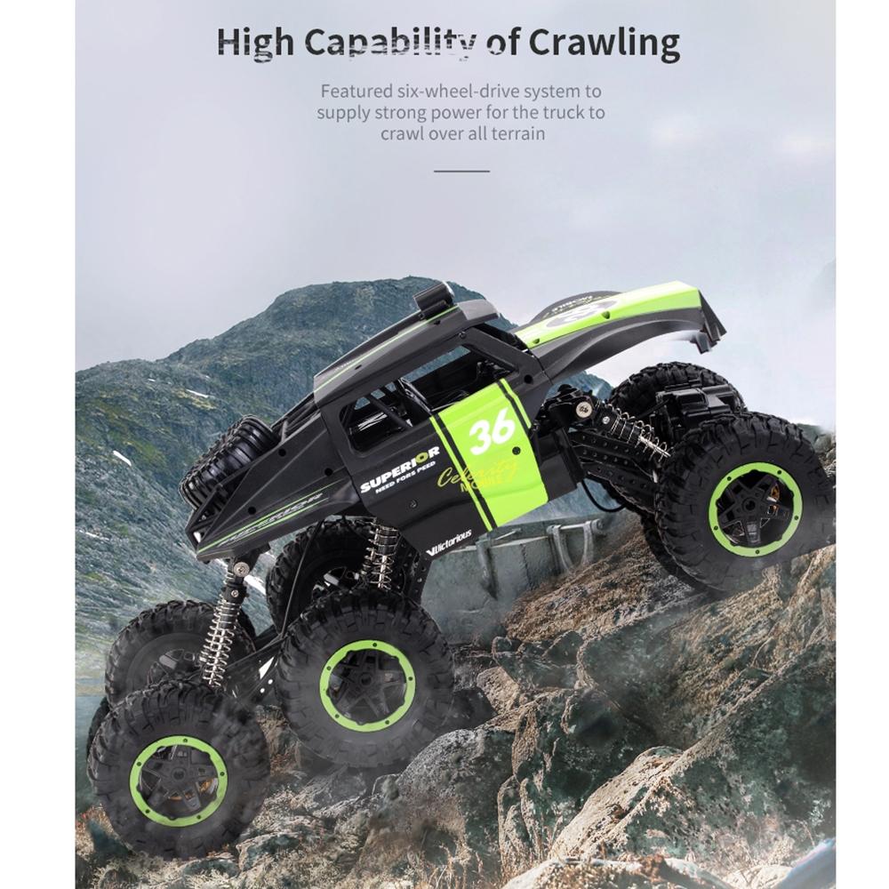 6-drive 2.4g Rc Off-road Car - Remote Control Vehicle - Blue 4