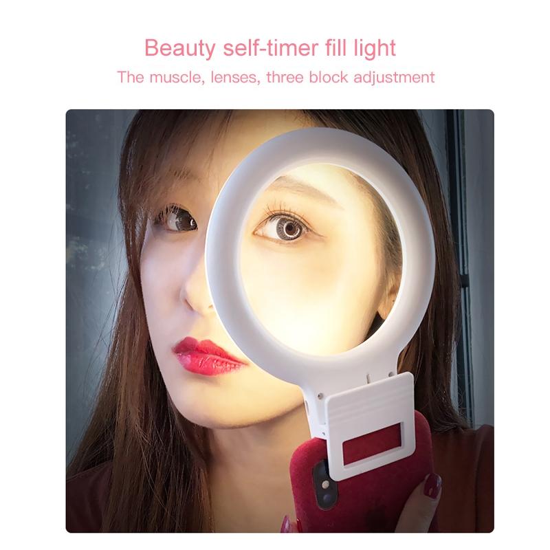 Xj18 Live Self-timer Led Fill Light - Perfect for Live Streaming - Blue 9